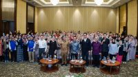 Foto Bersama dalam kegiatan #SalingJagaTunasBangsa 20 Januari 2026 di Swis-bel Hotel Serpong Kota Tangerang Selatan, Kolaborasi BPSDM Kementerian Komdigi dengan TikTok